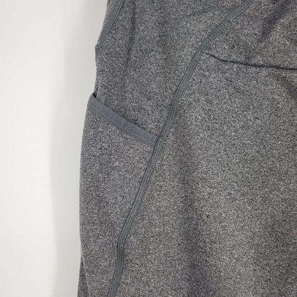 Gymshark Sculpture Dry High Waist Cropped Leggings Pockets Grey Large - Picture 7 of 10